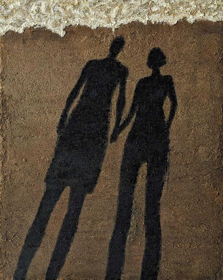 Sand and oil on canvas (76x61cm)